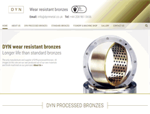 Tablet Screenshot of dynmetal.co.uk
